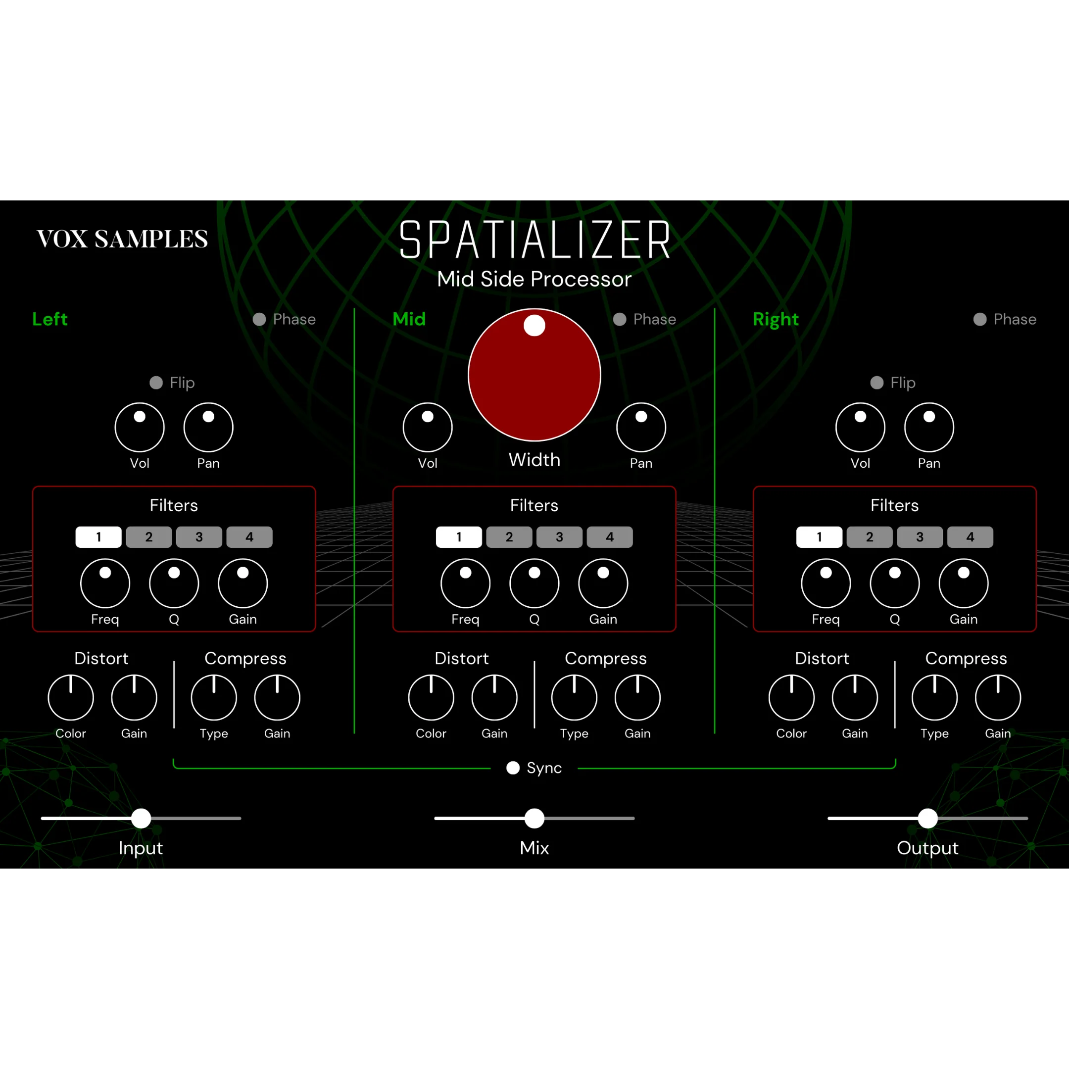 Spatializer Mid Side Processor Plugin